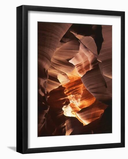 Red Sandstone Walls of Lower Antelope Canyon, Page, Arizona, USA-Adam Jones-Framed Photographic Print