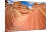 Red Sandstone Wave - Dramatic Sandstone Rock Formation at Arizona-Utah Border-Sean Xu-Mounted Photographic Print