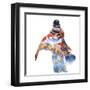 Red Sarong-Hazel Soan-Framed Giclee Print