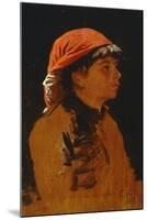 Red Scarf-Francesco Gioli-Mounted Giclee Print