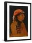 Red Scarf-Francesco Gioli-Framed Giclee Print