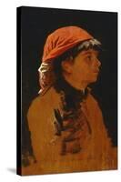 Red Scarf-Francesco Gioli-Stretched Canvas