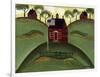 Red School House Barn Cheryl Bartley-Cheryl Bartley-Framed Giclee Print