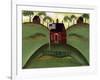 Red School House Barn Cheryl Bartley-Cheryl Bartley-Framed Giclee Print