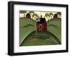 Red School House Barn Cheryl Bartley-Cheryl Bartley-Framed Giclee Print