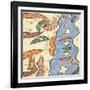 Red Sea and Mecca-Muhammad Al Idrisi-Framed Giclee Print