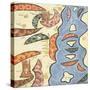 Red Sea and Mecca-Muhammad Al Idrisi-Stretched Canvas