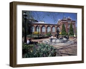 Red Seneca Sandstone of Smithsonian Institute Building, Washington DC, USA-Michele Molinari-Framed Photographic Print