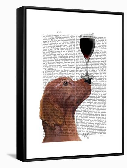 Red Setter Dog Au Vin-Fab Funky-Framed Stretched Canvas