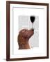 Red Setter Dog Au Vin-Fab Funky-Framed Art Print