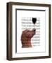 Red Setter Dog Au Vin-Fab Funky-Framed Art Print