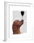 Red Setter Dog Au Vin-Fab Funky-Framed Art Print