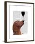 Red Setter Dog Au Vin-Fab Funky-Framed Art Print