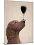 Red Setter Dog Au Vin-Fab Funky-Mounted Art Print