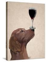 Red Setter Dog Au Vin-Fab Funky-Stretched Canvas