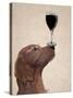 Red Setter Dog Au Vin-Fab Funky-Stretched Canvas