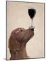 Red Setter Dog Au Vin-Fab Funky-Mounted Art Print