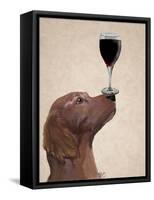 Red Setter Dog Au Vin-Fab Funky-Framed Stretched Canvas