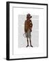 Red Setter Rider Full-Fab Funky-Framed Art Print