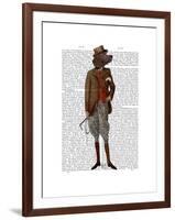 Red Setter Rider Full-Fab Funky-Framed Art Print