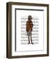 Red Setter Rider Full-Fab Funky-Framed Art Print