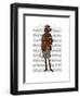 Red Setter Rider Full-Fab Funky-Framed Art Print