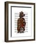 Red Setter Rider Portrait-Fab Funky-Framed Art Print