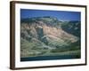Red Shale Exposed on Hillside, Gros Ventre Valley, Wyoming, United States of America, North America-Waltham Tony-Framed Photographic Print