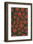 Red Shapes Surrounded by Green-Found Image Holdings Inc-Framed Photographic Print