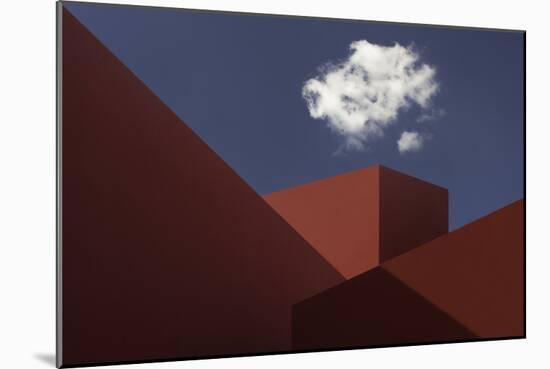 Red Shapes-Hugo Borges-Mounted Photographic Print