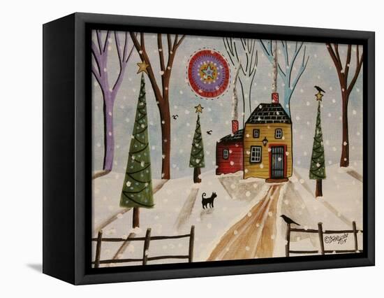 Red Shed-Karla Gerard-Framed Stretched Canvas