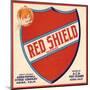 Red Shield Brand - Azusa, California - Citrus Crate Label-Lantern Press-Mounted Art Print