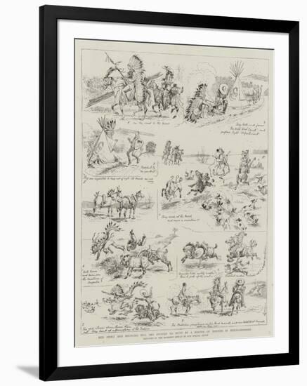 Red Shirt and Broncho Bill are Invited to Hunt by a Master of Hounds in Hertfordshire-Alfred Chantrey Corbould-Framed Giclee Print