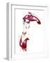 Red shoe hat: from a series inspired by Elsa Schiaparelli's shoe-shaped hat-Neale Osborne-Framed Giclee Print