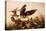 Red-Shouldered Hawk Attacking Bobwhite Partridges, 1827-John James Audubon-Stretched Canvas