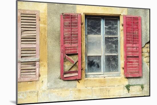 Red Shutters-Cora Niele-Mounted Photographic Print