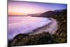 Red Skies At Night At Sand Dollar Beach In Big Sur, California-Daniel Kuras-Mounted Photographic Print
