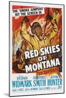 Red Skies of Montana, 1952-null-Mounted Art Print