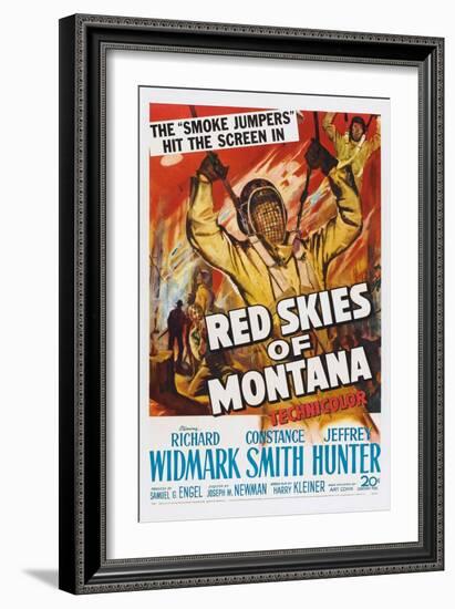 Red Skies of Montana, 1952-null-Framed Art Print