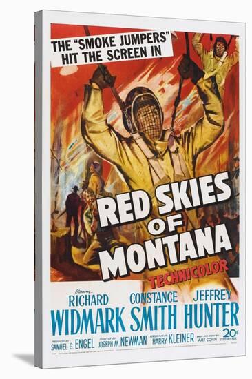 Red Skies of Montana, 1952-null-Stretched Canvas