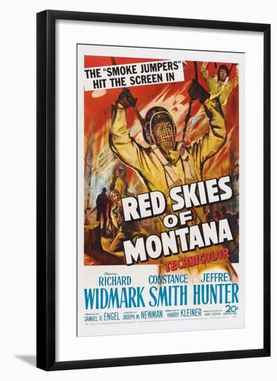 Red Skies of Montana, 1952-null-Framed Art Print