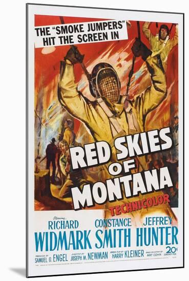 Red Skies of Montana, 1952-null-Mounted Art Print