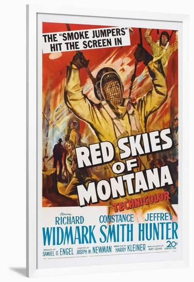 Red Skies of Montana, 1952-null-Framed Art Print