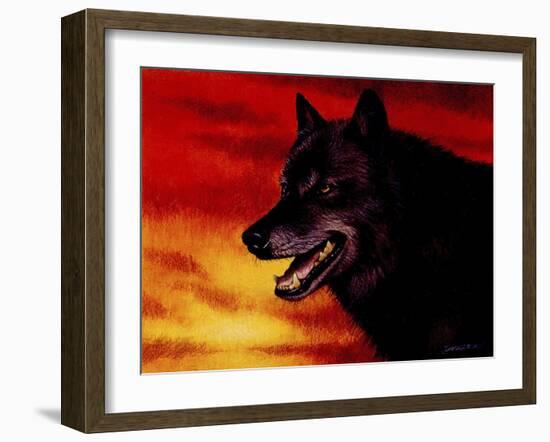 Red Skies-Joh Naito-Framed Giclee Print