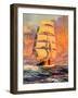 "Red Sky at Morning,"December 3, 1932-Anton Otto Fischer-Framed Premium Giclee Print