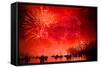 Red Sky at Night-Sharon Wish-Framed Stretched Canvas