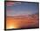 Red Sky at Sunrise over Atlantic Ocean, View from Miami Beach, Florida, USA, North America-Angelo Cavalli-Framed Photographic Print