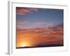 Red Sky at Sunrise over Atlantic Ocean, View from Miami Beach, Florida, USA, North America-Angelo Cavalli-Framed Photographic Print