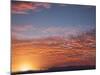 Red Sky at Sunrise over Atlantic Ocean, View from Miami Beach, Florida, USA, North America-Angelo Cavalli-Mounted Photographic Print
