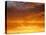 Red Sky at Sunrise over Atlantic Ocean, View from Miami Beach, Florida, USA, North America-Angelo Cavalli-Stretched Canvas